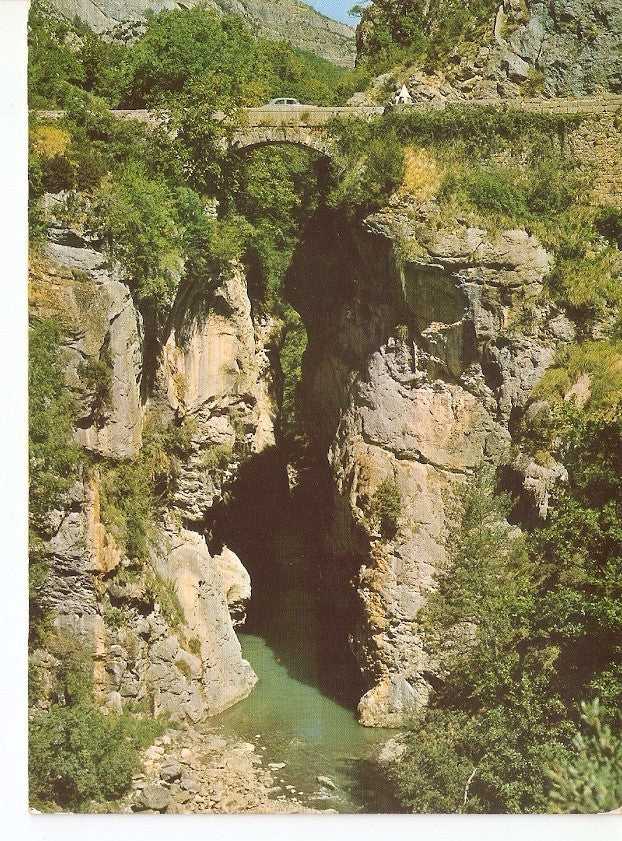 Postal 029391 : Valle de Tena (Huesca) Puente de Escarrilla sobre el rio Gallego