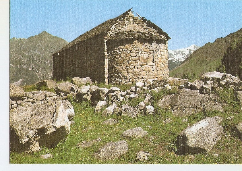 Postal 029398 : Esglesiola romanica de Sant Quirç. Vall de Boi