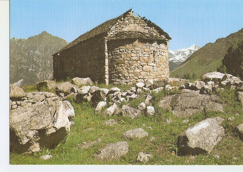 Postal 029398 : Esglesiola romanica de Sant Quirç. Vall de Boi