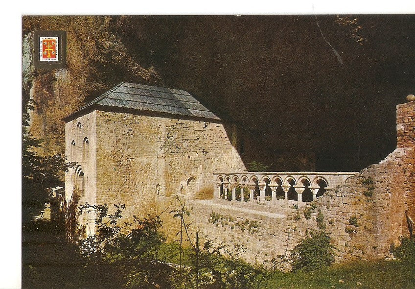 Postal 029406 : Pirineo Aragones (Huesca) San Juan de la Peña. Monasterio viejo