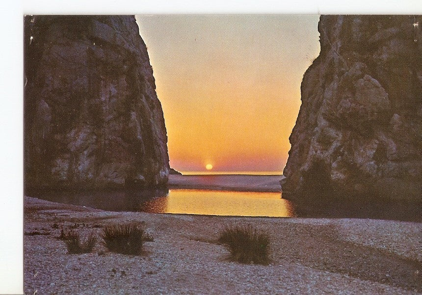 Postal 029409 : Mallorca. Torrente de Pareis crepusculo