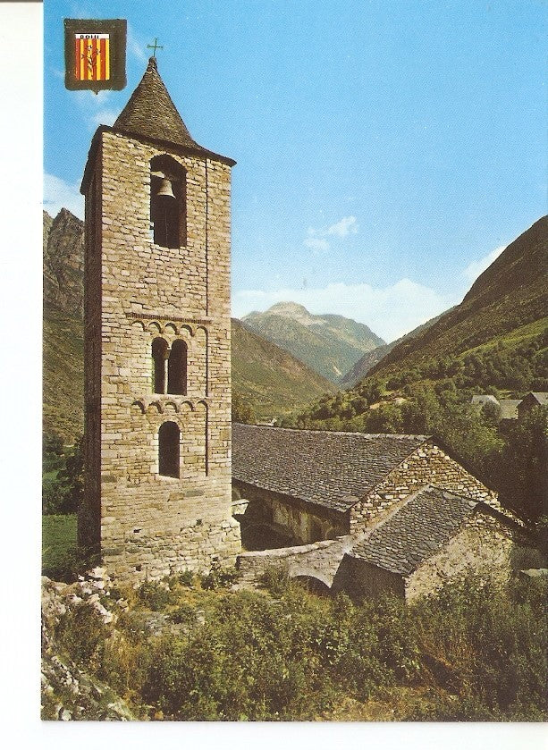 Postal 029413 : Iglesia Romanica de Sant Joan de Bohi. Vall de Bohi. Pirineu Catala (Lleida)