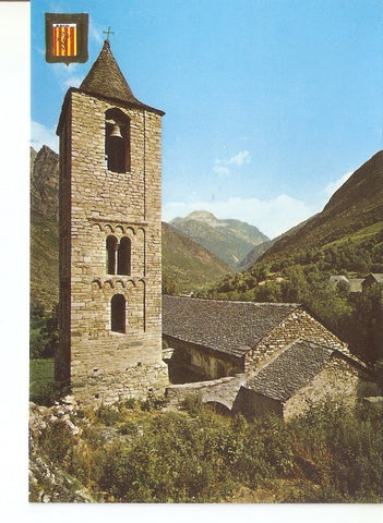 Postal 029413 : Iglesia Romanica de Sant Joan de Bohi. Vall de Bohi. Pirineu Catala (Lleida)