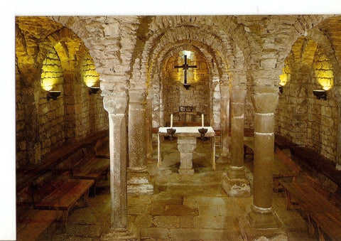 Postal 029433 : Olius. Comarca del Solsones Esglesia romanica. Segle XI. Cripta