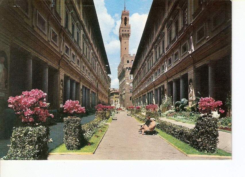 Postal 029455 : Firenze Mostra dei Fiori - Gli Uffizi