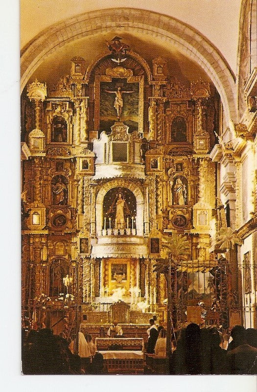 Postal 029469 : Altar mayor de la Iglesia de Belen