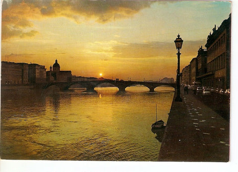Postal 029482 : Firenze Tramonto sullArno