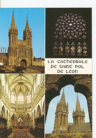 Postal 029515 : La Cathedrale de Saint-Pol-De-Leon (Finistere)