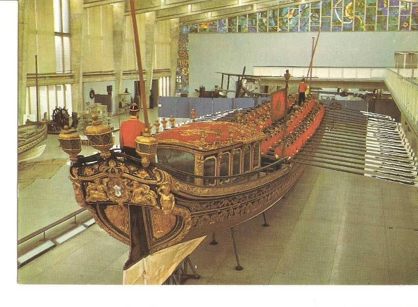 Postal 029517 : Museu de Marinha - Lisboa-Portugal Bergantim Real (1785)
