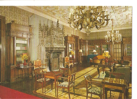 Postal 029525 : Barcelona. Palacio Real de Pedralbes. Biblioteca