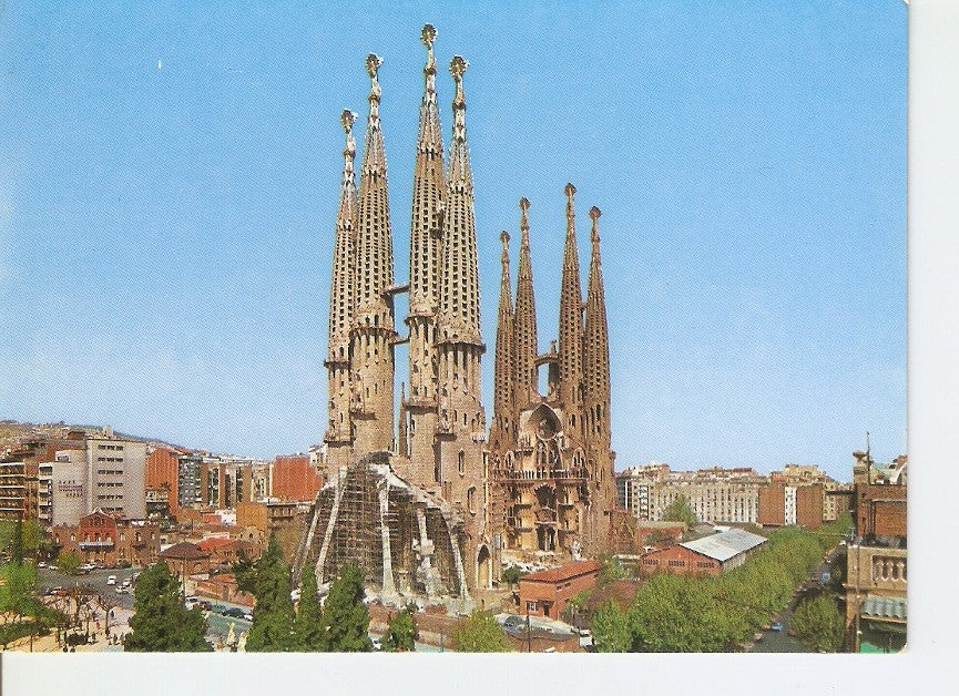 Postal 029533 : Barcelona. La Sagrada Familia. Arquitecto Gaudi