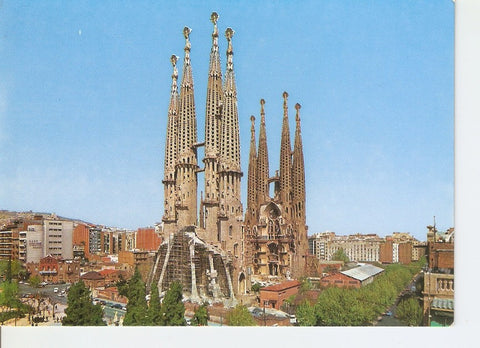 Postal 029533 : Barcelona. La Sagrada Familia. Arquitecto Gaudi