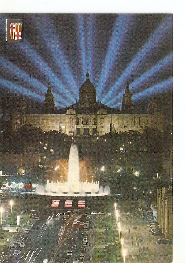 Postal 029539 : Barcelona. Fuentes y Palacio Nacional de Montjuich