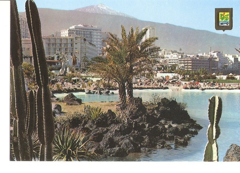 Postal 029543 : Puerto de la Cruz (Tenerife) vista parcial el lago Martianez