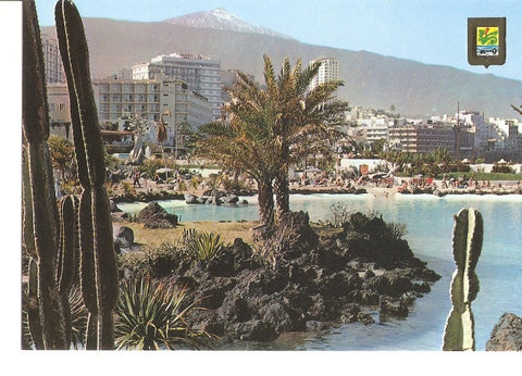 Postal 029543 : Puerto de la Cruz (Tenerife) vista parcial el lago Martianez