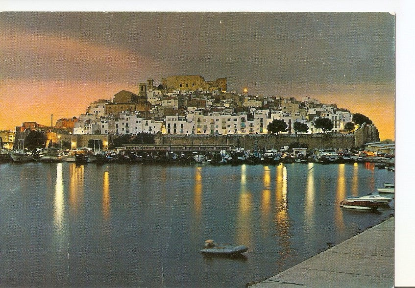 Postal 029576 : Peñiscola (Castellon) vista parcial nocturna