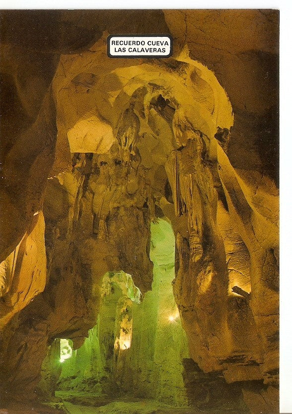 Postal 029578 : Vista interior nave Cueva de las Calaveras (Alicante)
