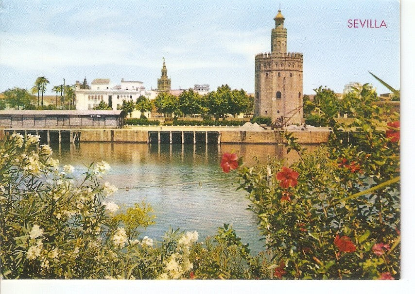 Postal 029581 : Sevilla Torre del Oro y Rio Guadalquivir