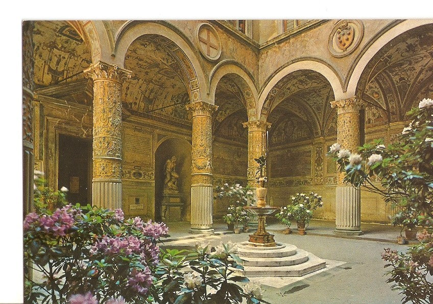 Postal 029595 : Firenze. Flowers feast - Court-yard of Palazzo Vecchio