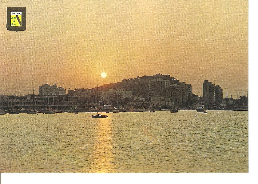 Postal 029628 : Denia (Alicante). Atardecer
