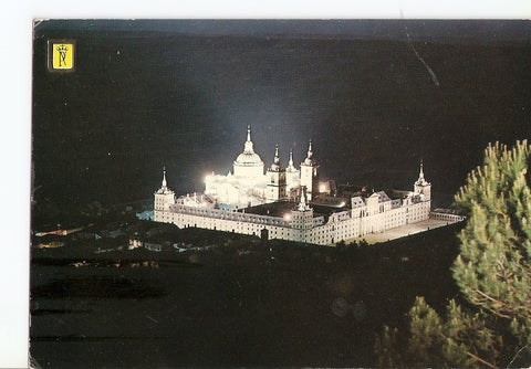 Postal 029648 : El Escorial vista general del monasterio iluminado