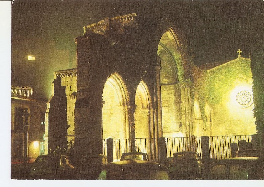 Postal 029671 : Pontevedra Ruinas de Santo Domingo. Nocturna