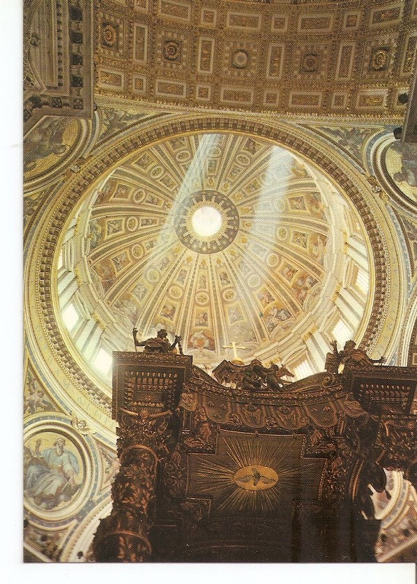 Postal 029687 : Roma Basilica di S. Pietro - Interno la Cupola