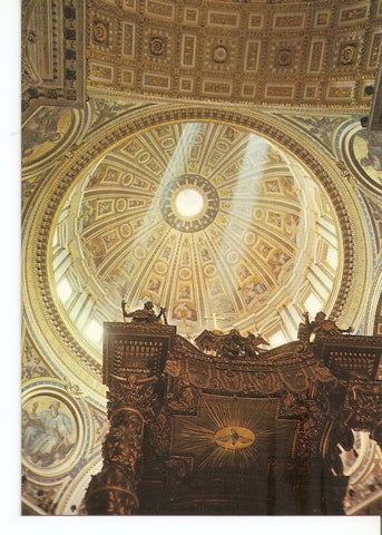 Postal 029687 : Roma Basilica di S. Pietro - Interno la Cupola
