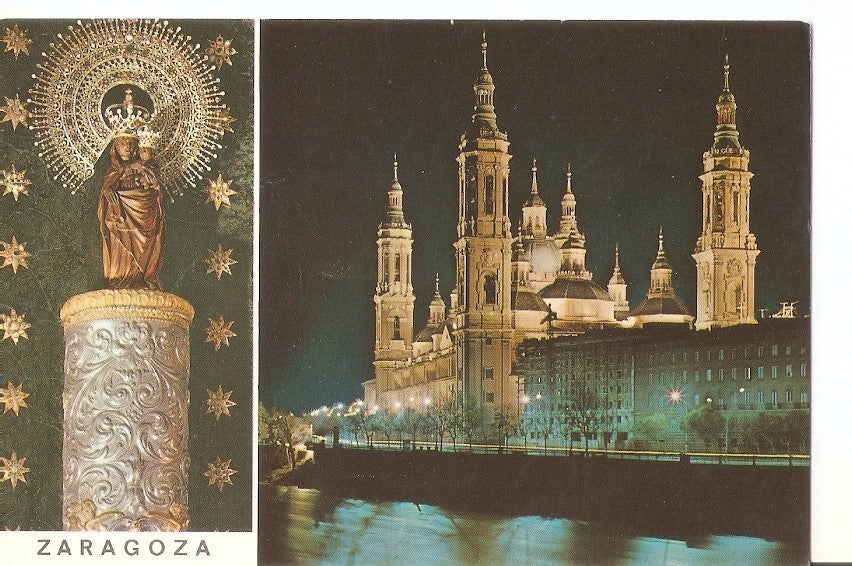 Postal 029717 : Zaragoza. Imagen y templo de Nuestra Señora de El Pilar