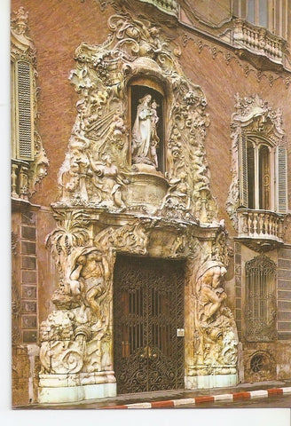 Postal 029718 : Valencia. Portada del Palacio del Marques de Dos Aguas