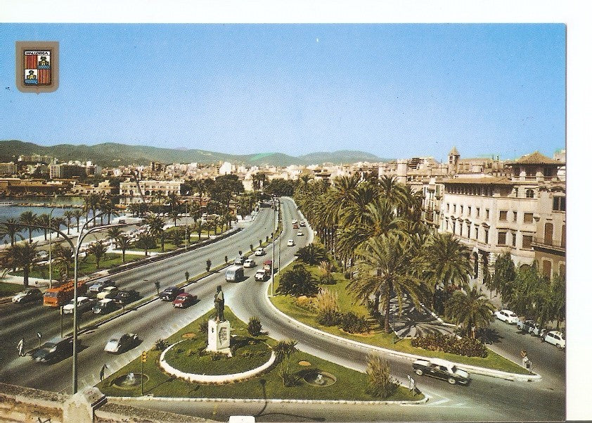 Postal 029720 : Mallorca. Palma Paseo Sagrera y Monumento a Raimundo Lulio