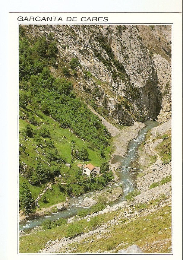 Postal 029744 : Cain Presa Garganta y Senda del Cares. Picos de Europa
