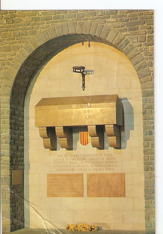 Postal 029767 : Ripoll Tomba de Guifre el Pelos (Basilica de Santa Maria)