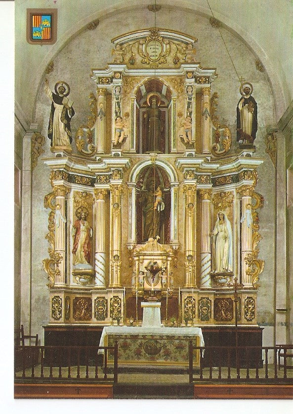 Postal 029780 : Ibiza. Isla Blanca San Jose. Retablo Altar Mayor