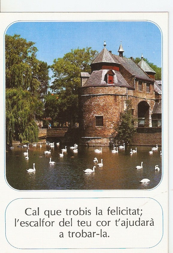 Postal 029821 : Cal que trobis la felicitat lescalfor del teu cor tajudara a trobar-la