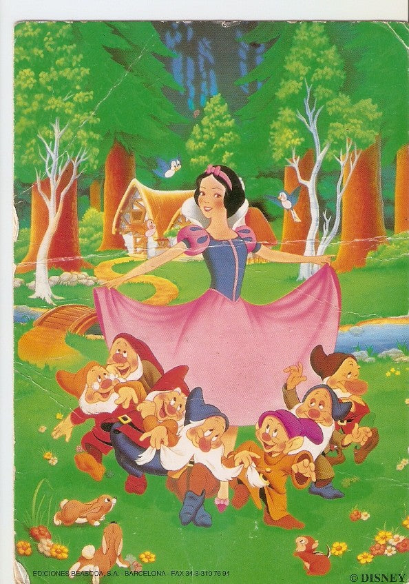 Postal 029832 : Disney Blancanieves y los siete enanitos