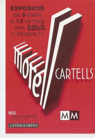 Postal 029858 : Exposicio sala BBVA primavera disseny 2001. VI international design festival Barcelona