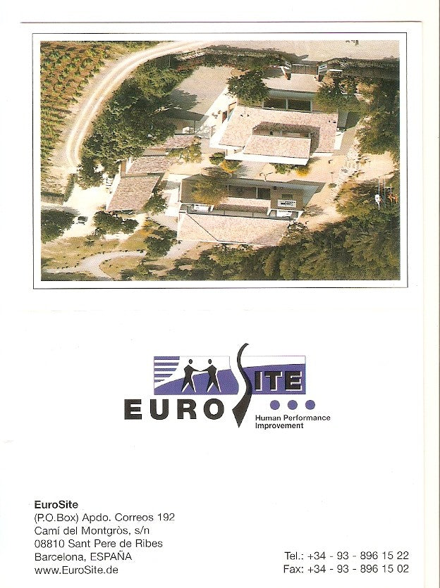 Postal 029871 : EuroSite Barcelona. Human Perfomance Improvement