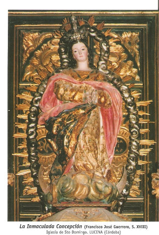 Postal 029925 : La Inmaculada Concepcion (Francisco Jose Guerrero S. XVIII) Iglesia de Sto. Domingo. Lucena (Cordoba)