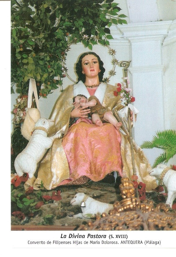 Postal 029930 : La Divina Pastora (S. XVIII) Convento de Filipenses Hijas de Maria Dolorosa. Antequera (Malaga)