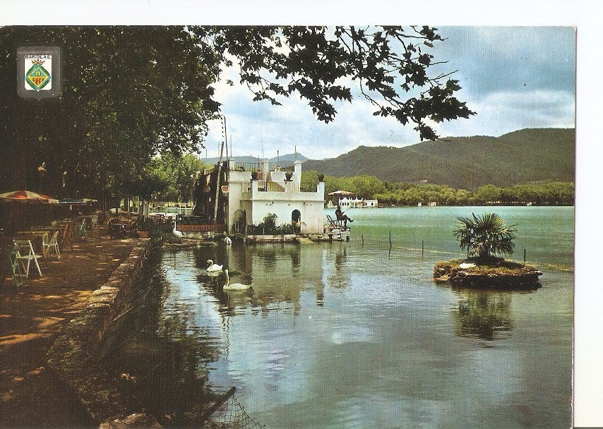Postal 030046 : Bañolas. Vista parcial del Lago. Los Cisnes