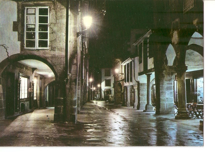 Postal 030059 : Santiago de Compostela rua del Villar. Nocturna