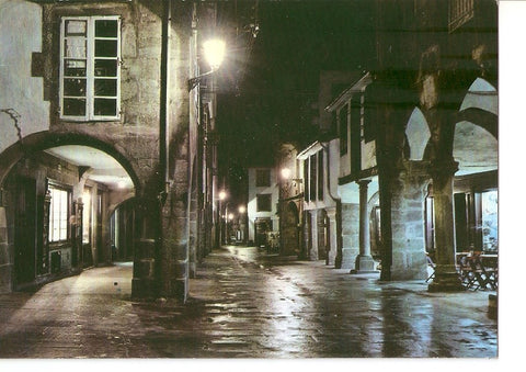 Postal 030059 : Santiago de Compostela rua del Villar. Nocturna