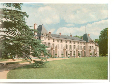 Postal 030071 : Chateau de Malmaison Façade Ouest sur les Jardin et cedre de Marengo