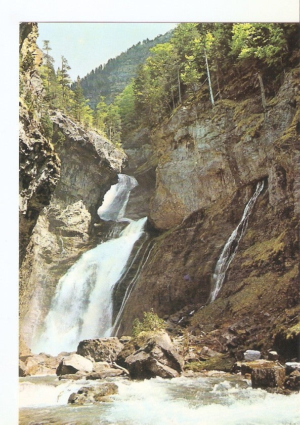 Postal 030108 : Alto Aragon (Huesca) Ordesa - Cascada de la cueva
