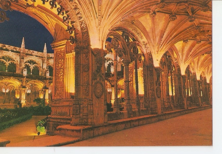 Postal 030153 : Lisboa (Portugal) Claustro de Mosteiro dos Jeronimos