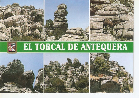 Postal 030169 : Antequera (Malaga). El Torcal. Diversos aspectos