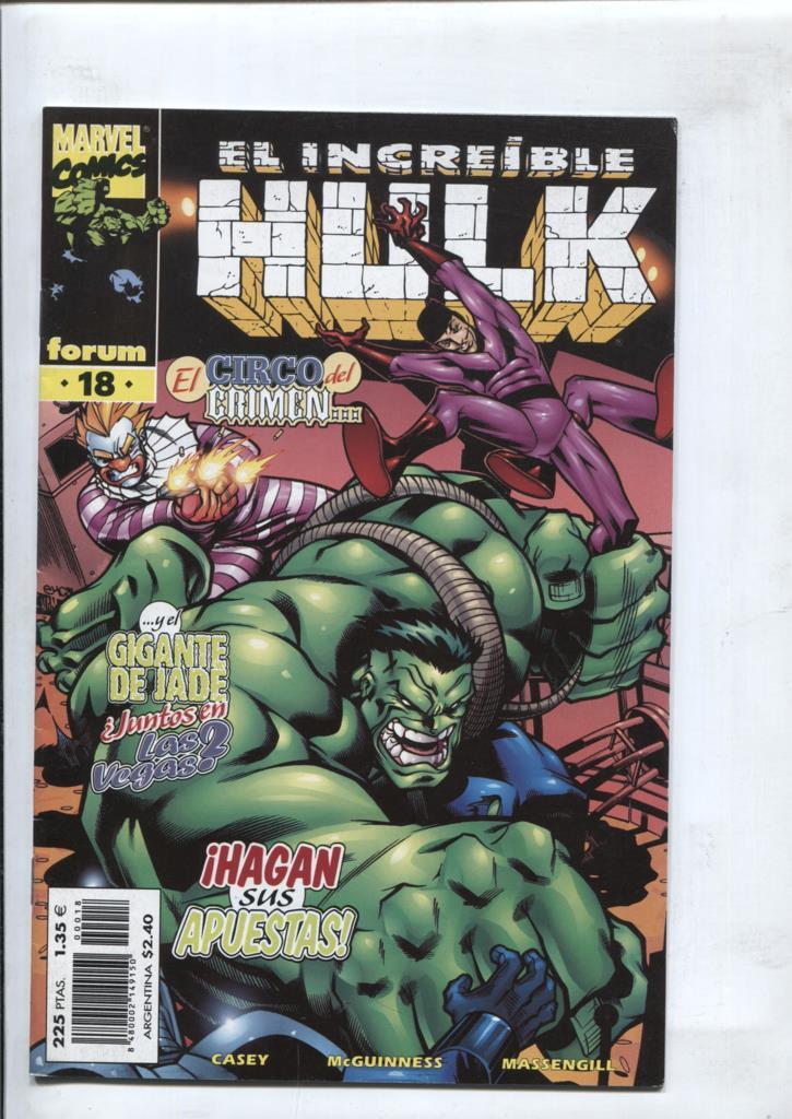 El Increible Hulk volumen 3 numero 18: Gente de circo