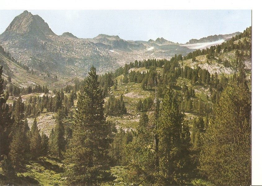 Postal 030197 : Benasque - Pirineo Aragones. Pico Renclusa - Cresta de los Portillones y glaciar de la Maladeta