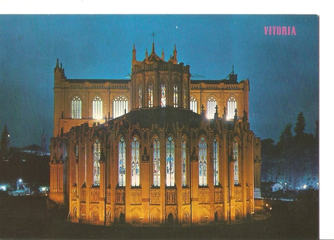 Postal 030206 : Vitoria Catedral nueva nocturna